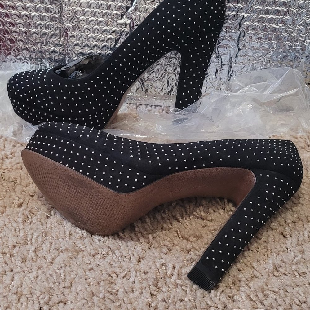 Bebe Embellished Platform Pump - image 1